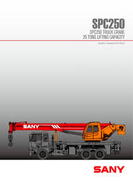 sany spc250 25ton general chasis truck mounted crane sany