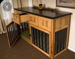 Collapsible furniture crates have a removable top and can be collapsed into a dog gate, keeping the dog contained to one part of the room when you have to rush outside for an errand or two. Dog Crate Furniture Ideas On Foter