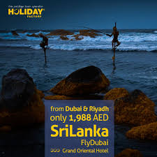 Srilanka Holiday Package For 1 988 Aed From Dubai Riyadh Incl Flights Hotel Transfers Tour Representative Bo Tour Packages Travel Deals Oriental Hotel