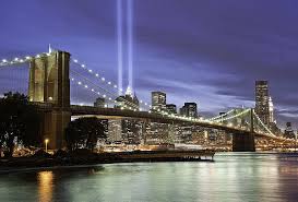 9 11 Memorial Lights Nyc New York City Travel Brooklyn Bridge City Pictures