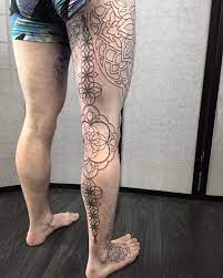 Srmckenzie On Instagram Back Of Stu Harris1 Leg Blackworkers Blackworkerssubmission Linework Leg Sleeve Tattoo P Tattoos Future Tattoos Tattoo Studio