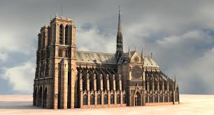 3d Notre Dame Paris Cathedral Model Cathedral French Gothic Architecture 3d Model Architecture