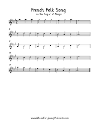 Violin Music French Folk Song Used To Be In The Violin Version Of Suzuki Violin Book 1 But Was Removed Violin Sheet Music Violin Lessons Learning Violin Music