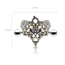 brustwarzenpiercing elefant piercing schild boho anhanger nippelpie 8 98