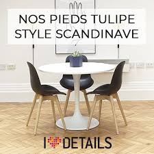 Creez Votre Table Tulipe Style Scandinave Avec Nos Pieds Tulipe Ronds Ovale Et Meme Carres Astuce Epinglez Cette Image Pour Table Tulipe Table Table Salon