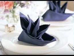 Bird Of Paradise Napkin Fold Discover The Mission And Goals Of Our Laundry Service Team Client Testimonials And Unique Napkin Folding Video Napkin Folding Tutorial Napkin Folding Napkins