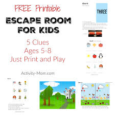 Solve a few mysteries (while also social distancing) whenever boredom strikes. The Activity Mom Make Your Own Escape Room Challenge For Kids Free Printable The Activity Mom