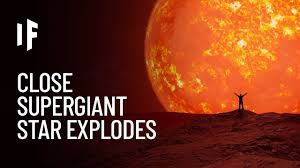 Stars become red giants are old stars which become more intense in output once they use up the hydrogen in the core and ignite other elements, such as helium. What If Betelgeuse Exploded Right Now Youtube