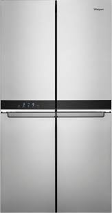 Moore refrigerators with french doors and bottom freezers combine style with function. Whirlpool 19 4 Cu Ft 4 Door French Door Counter Depth Refrigerator With Flexible Organization Spaces Fingerprint Resistant Stainless Finish Wrqa59cnkz Best Buy