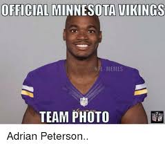 OFFICIAL MINNESOTA VIKINGS NFL MEMES TEAM PHOTO Adrian Peterson ...