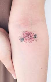 Red rose flower tattoo on left wrist. 100 Trending Watercolor Flower Tattoo Ideas For Women Mybodiart