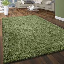 Viele attraktive farben zaubern ein traumhaftes ambiente in ihren wohnraum. Hochflor Teppich Kuschelig Uni Farben Grun Teppichcenter24