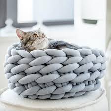 Just 10 Of The Cutest Cat Beds Hunker Diy Cat Bed Handmade Dog Beds Cat Bed