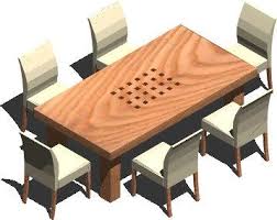 If you change the length of this table, number of chairs will … 6 Seater Dining Table With Chairs 3d Dwg Model For Autocad Designs Cad