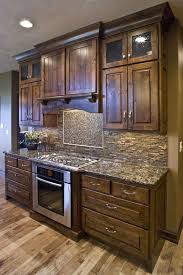 Like The Tone Of The Rustic Knotty Alder Kitchen Cabinets Would Prefer Shaker Farmhouse Style Kitchen Cabinets Rustic Farmhouse Kitchen Kitchen Cabinet Styles