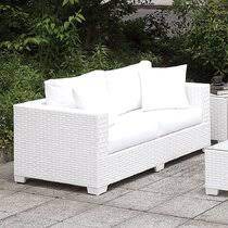 Whether you opt for wicker, metal, or plastic, a cozy garden patio set can bring a real sense of serenity to a property. White Wicker Patio Sofas Sectionals You Ll Love In 2021 Wayfair