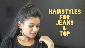 5 Easy Hairstyles For Jeans Top Easy Everyday College School Hairstyles Disha Malayali Youtuber Youtube Hair Styles Easy Hairstyles Hairstyles For School