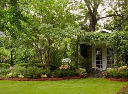 Design Ideas For A Shaded Backyard See How A South Carolina Homeowner Tackled A Lo Front Yard Landscaping Front Yard Landscaping Design Southern Landscaping