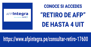 Maybe you would like to learn more about one of these? Afp Integra Cosulta Si Accedes Al Retiro De 4 Uit S 17 600