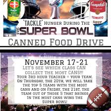 Souper Bowl Canned Food Drive Student Government Student Council Food Drive