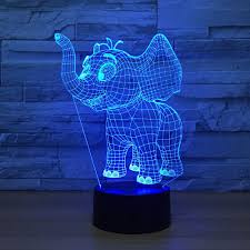 Download Laser Cut Baby Elephant 3d Night Light Desk Lamp 3d Optical Illusion Lamp Dxf File Free Download 3axis Co