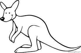 Here is a collection of some of the best kangaroo coloring pages for you to choose from. Easy Cute Kangaroo Coloring Page Coloringall