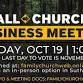 All-Church Business Meeting event image