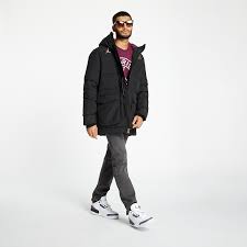 Parka damen winter jacke xxl kunstfell pink kapuze mantel. Jacken Jordan Psg Solid Down Parka Black Bordeaux Metallic Gold Footshop