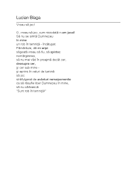 9 mai 1895, lancram, jud. Lucian Blaga Vreau Sa Joc