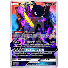 Shadow Mewtwo Gx Full Art Custom Pokemon Card In 2020 Cool Pokemon Cards Fake Pokemon Cards Mewtwo
