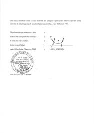 Akuan berkanun itu perlu dikemukakan kepada yang dipertua dewan rakyat d. Contoh Surat Akuan Sumpah Bayaran Contoh Surat