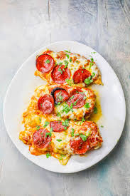 I'd kinda like to do a wild & crazy 7 deadly sins dinner party next (recipes based on themes of the 7 deadly sins), or maybe some kind of 70's throwback recipes dinner. Low Carb Cheesy Pizza Chicken Dinner Recipe