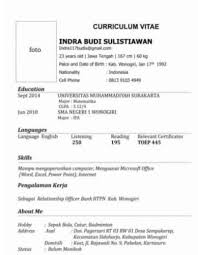 Maybe you would like to learn more about one of these? Contoh Cv Bahasa Inggris Curriculum Vitae Lengkap Dan Artinya