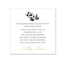 Wedding Invitations Gift Registry Wedding Registry Cards Wedding Invitation Etiquette Top Wedding Registry Items