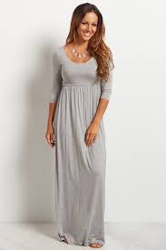 Black 3 4 Sleeve Maxi Dress Pin On Style