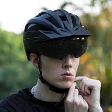 FUNWICT Bike Helmet with Visor for Men Women, Lightweight Bicycle Cycle  Helmet with Magnetic Goggles and USB Rechargeable LED Light, Stylish MTB  Mountain Bike Helmet (M: 21.3-22.8 inches, Pink) : Amazon.co.uk: Sports