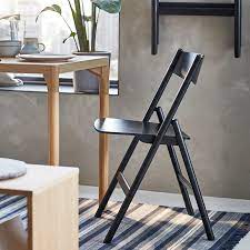 Four ikea tejre folding wood chairs, set of four. Ravaror Folding Chair Black Ikea Klappstol Ikea Stol