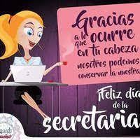 Felicidades y gracias por ser nuestro brazo derecho y todas y cada una de las funciones. Feliz Dia De La Secretaria Work Quotes Birthdays Cards