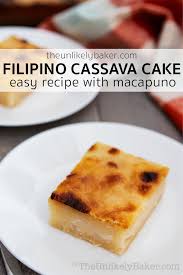 Filipino Cassava Cake With Macapuno Cassava Cake Dessert Recipes Easy Easy Snack Recipes