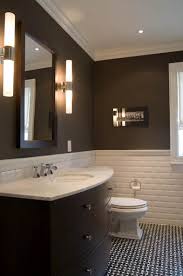 The sink area is complemented with. Pin By Monogram Decor On Billy S Project Brown Modern Bathrooms Brown Bathroom Yellow Bathrooms