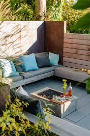Stamped concrete courtyard pool ideas. Landscaping Ideas A Sunken Courtyard In A Sun Soaked Backyard