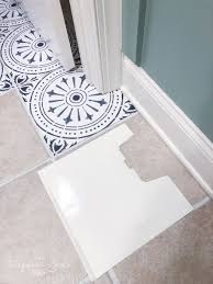 Diy Peel And Stick Vinyl Floor Tile The Turquoise Home Peel And Stick Vinyl Vinyl Tile Flooring Vinyl Tile