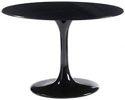 Misez sur la table basse ronde en métal noir prism. Inside Table Ronde De Repas Design Tulipe Laquee Noir 120 Cm Amazon Fr Cuisine Maison