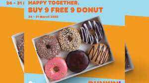 Vanuit huis of werk gemakkelijk je (donut) bestelling vooruit bestellen en de volgende dag de bestelling ontvangen die dag vers is bereid! Promo Maret Dunkin Donuts Beli 9 Gratis 9 Tribunlampung Travel