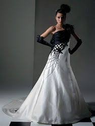 Ooooh Spider Web Idea Black Wedding Dresses Black White Wedding Dress White Bridal Gown