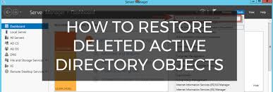 How to recover deleted files for free. Step By Step Guide Restore Deleted Active Directory Objects In Active Directory