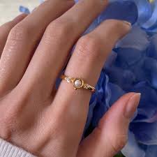 Mindful Pearl Fidget Ring