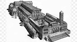 Peter's basilica interior nave by michelangelo: Old St Peter S Basilica The Ecclesiastical History Rome Church Png 1352x744px Rome Architecture Artwork Basilica Black