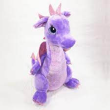 Larkspur Purple Dragon Stuffed Animal Fantasy Soft Toy Aurora Dragon Toys Pet Dragon Soft Toy