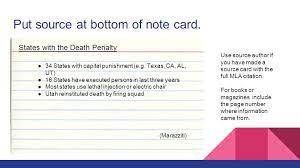 The modern language association style is often required for how to make note cards for an internet source. How To Make Source Cards And Note Cards Ppt Video Online Download
